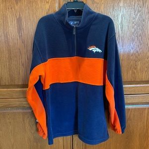 Denver Broncos mens size M half zip
